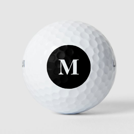 Einfach schwarze Solid-Farbe anpassen Golfball (Vorderseite)