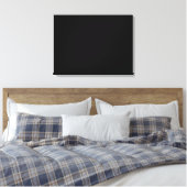Einfach schwarze Solid-Farbe anpassen Leinwanddruck (Insitu (Schlafzimmer))