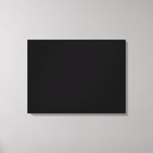 Einfach schwarze Solid-Farbe anpassen Leinwanddruck (Vorderseite)
