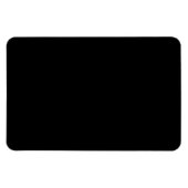 Einfach schwarze Solid-Farbe anpassen Magnet (Horizontal)