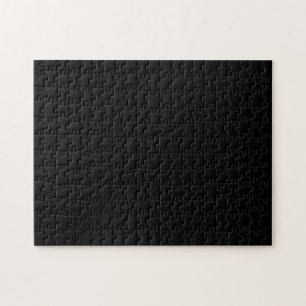 Einfach schwarze Solid-Farbe anpassen Puzzle