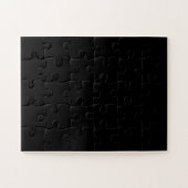 Einfach schwarze Solid-Farbe anpassen Puzzle (Horizontal)