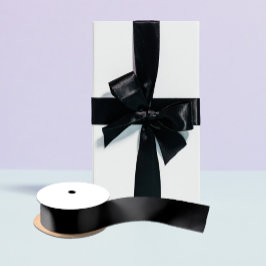 Einfach schwarze Solid-Farbe anpassen Satinband