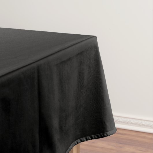 Einfach schwarze Solid-Farbe anpassen Tischdecke (Beispiel)