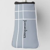 Einfach schwarzer, minimalistischer individuelle N Golf Headcover (Rotieren 90)