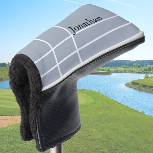 Einfach schwarzer, minimalistischer individuelle N Golf Headcover