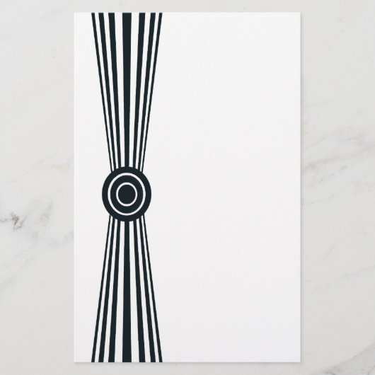 Einfach Schwarzweiss Briefpapier (Vorderseite)