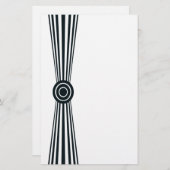Einfach Schwarzweiss Briefpapier (Vorne/Hinten)