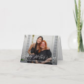 Einfach Scripted Happy Mother's Day Foto Card Karte (Vorderseite)
