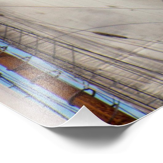 Einfach Segel Fotodruck (Ecke)