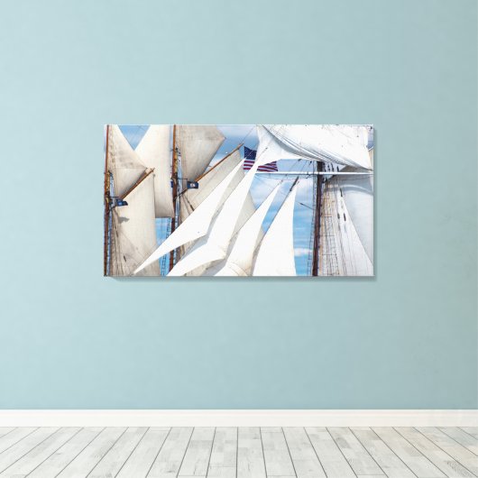 Einfach Segel Leinwanddruck (Insitu (Holzboden))