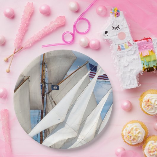 Einfach Segel Pappteller (Party)