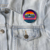 Einfach sehr schwuler Pride-Pixel-Button Button (Beispiel)