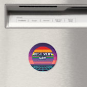 Einfach sehr schwuler Pride-Pixel-Magnet Magnet (In Situ (Geschirrspüler))