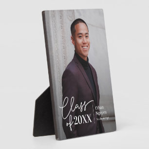 Einfach Selbstbewusst EDITABLE COLOR Abschlussurku Fotoplatte