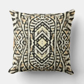 Einfach Sepia Gemustert Cushion Kissen (Vorderseite)