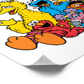 Einfach Sesamstraße | Erstes Jahr des Kindes Poster (Ecke)