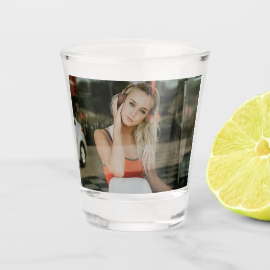 EINFACH! Shot Glass - Personalisiert - Bild hinzuf Schnapsglas (Vorderseite)