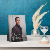 Einfach sicherer EDITABLE FARBEN Abschluss Plaque Fotoplatte (Seite)