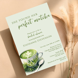 Einfach Sie fand ihr perfektes Matcha-Brautjungges Einladung