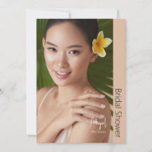 Einfach Sie moderne Braut Foto Beige Brautparty