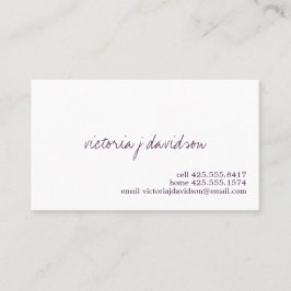 Einfach Sie Telefonkarte Telefonnummerkarte