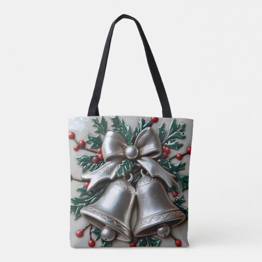 Einfach Silberglocke Weihnachtsgebäck Tasche (Rückseite)