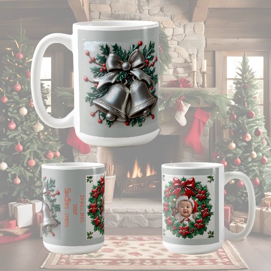 Einfach Silver Bells Weihnachten anpassbar Kaffeetasse