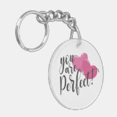 Einfach sind Sie perfekt Valentine | Schlüsselanhä Schlüsselanhänger (Vorderseite links)