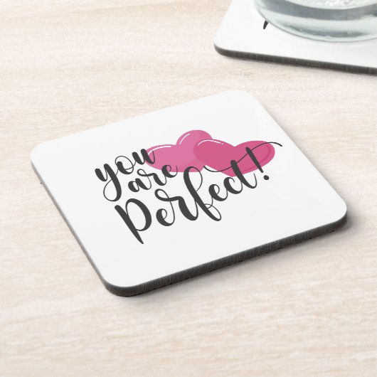 Einfach sind Sie perfekt Valentine | UNTERSETZER (Linke Seite)