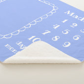 Einfach skalierter Rectangle Frame Baby Meilenstei Sherpadecke (3/4)