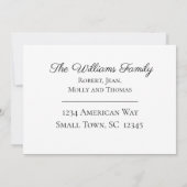 Einfach skizziert Haus neue Adresse Ankündigung (Rückseite)