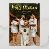 Einfach Skriptes Foto Folien Feiertagskarte (Vorderseite)