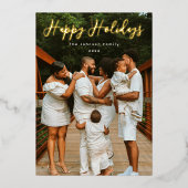 Einfach Skriptes Foto Folien Feiertagskarte (Vorderseite)