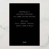 Einfach Skriptes Foto Folien Feiertagskarte (Rückseite)