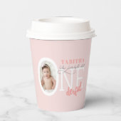 einfach so ONEderful Girly Geburtstag Foto Pappbecher (Rückseite)