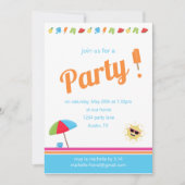 Einfach Sommer Einladung (Vorderseite)