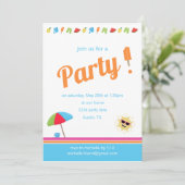 Einfach Sommer Einladung (Stehend Vorderseite)