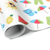 Einfach Sommer Geschenkpapier (Rolleneckpunkt)