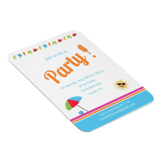 Einfach Sommer Magnet (Rechte Seite)