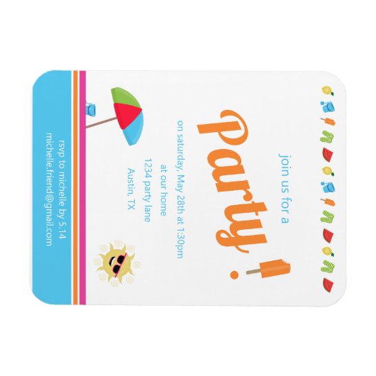 Einfach Sommer Magnet (Horizontal)