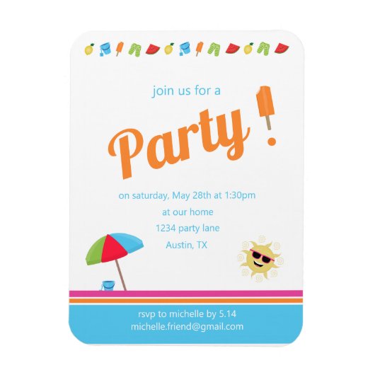 Einfach Sommer Magnet (Vertikal)