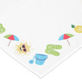 Einfach Sommer Mittelgroßer Tischläufer (Ecke)