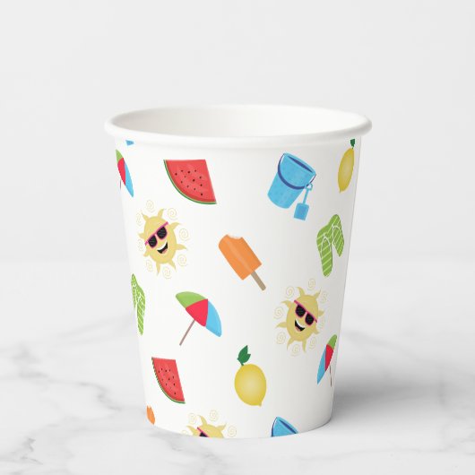Einfach Sommer Pappbecher (Rückseite)