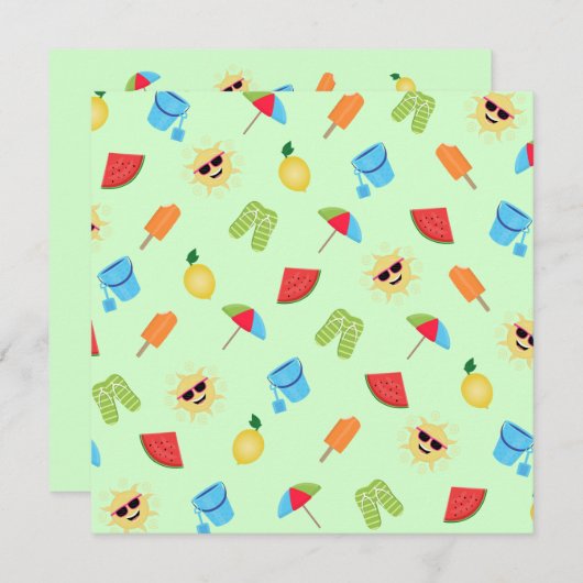 Einfach Sommer Save The Date (Vorne/Hinten)