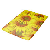 Einfach Sonnenblumen Badematte (Schrägansicht)