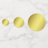 Einfach Spaß, hell und elegant Gold Confetti Konfetti (Rückseiten)