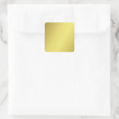 Einfach Spaß, hell und elegant goldgelb Quadratischer Aufkleber (Tasche)