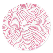 Einfach Spider Web Maze Sticker