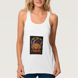 Einfach Spitze Prämisse Halloween-Kürbis Blutmesse Tank Top